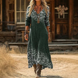 Maria - Hosszú Ujjú Vintage Inspirációjú Casual Ruha