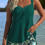 Serafina - Csíkos Tankini Bikini Alsóval Két Részből