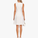Elegáns Ujjatlan Mini Ruha Kivágással