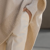 Ludovica | Oversize pulóver széles nyakkal
