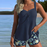 Serafina - Csíkos Tankini Bikini Alsóval Két Részből