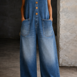 Sára | Vintage mosott pamut farmer overall