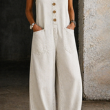Vilma | Vintage mosott pamut farmer overall