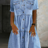 Sofie | Elegáns, laza farmerruha