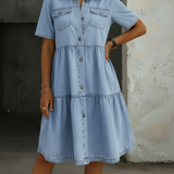 Sofie | Elegáns, laza farmerruha