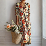Ana - Virágos Boho Ruha