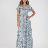 Noémie | Virágmintás Chiffon Maxi Ruha