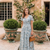 Noémie | Virágmintás Chiffon Maxi Ruha