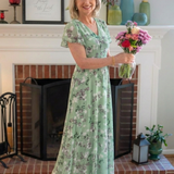 Noémie | Virágmintás Chiffon Maxi Ruha