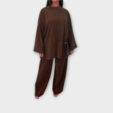 Ingrid - Plus Size Acanalado Szett