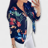 Andreia - Elegáns virágos bomber dzseki